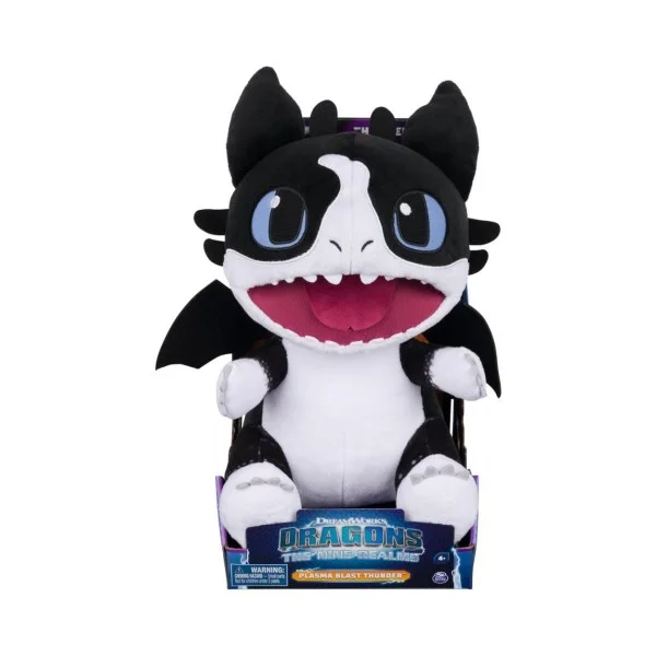 Dragons Plasma Blast Feature Thunder Plush - 6064862-T